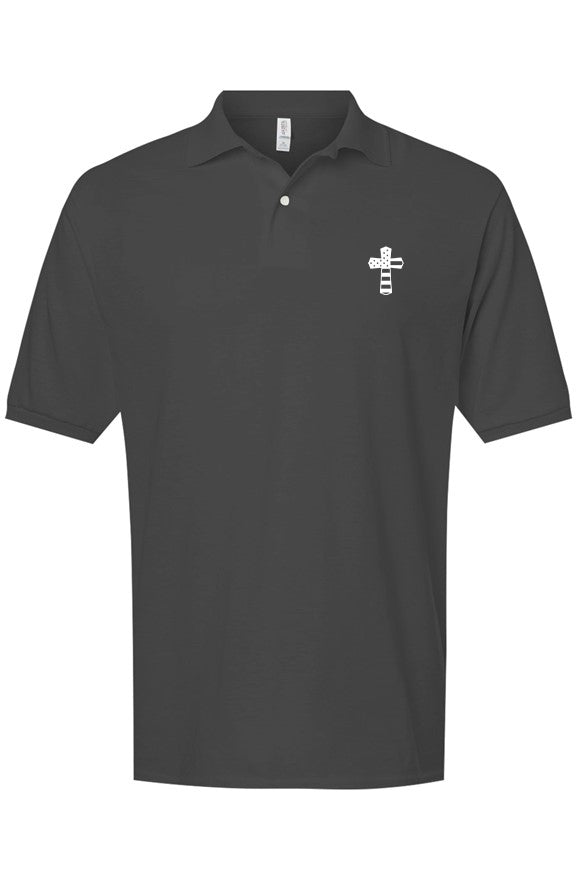 God N Country Cross Blended Polo